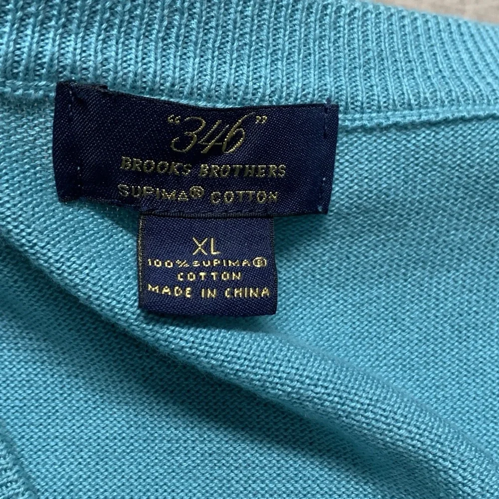 Brooks Brothers 346 Men's XL 100% Supima Cotton Pullover Sweater Vest